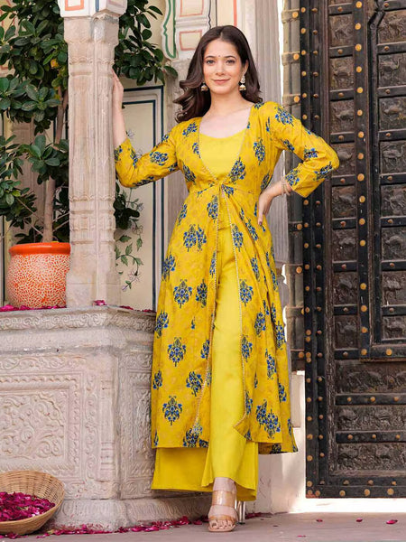 Women Floral Print Pant-Suit Set