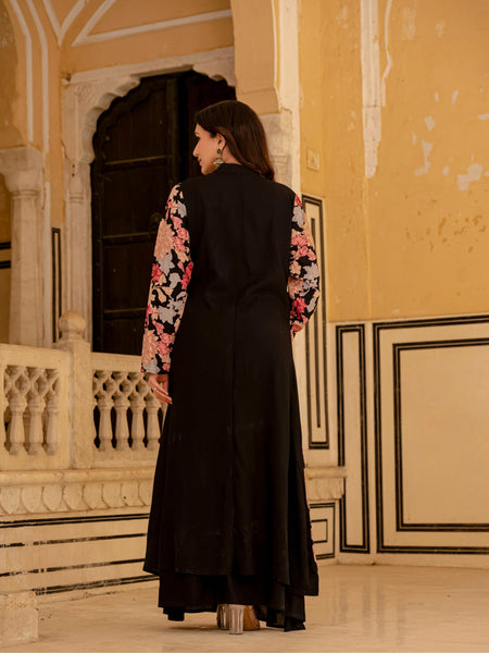 Floral Skirt-Suit Set