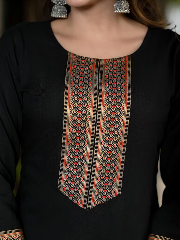 Women Viscose Rayon Kurta Pant Dupatta Set
