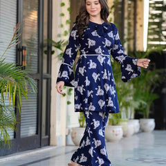 Women Floral Print 2-Piece Top & Pants Set