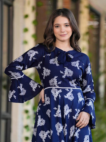 Women Floral Print 2-Piece Top & Pants Set