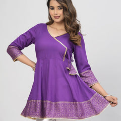 Women Lace Regular Fit Wrap Tunic