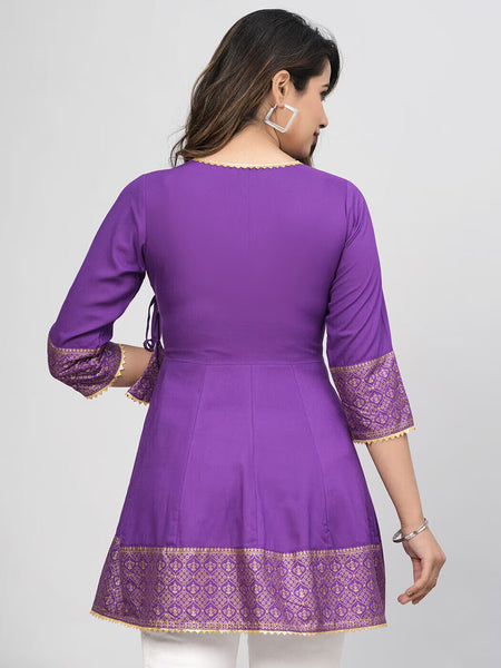 Women Lace Regular Fit Wrap Tunic