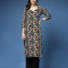 Women Paisley Print Straight Kurta Set