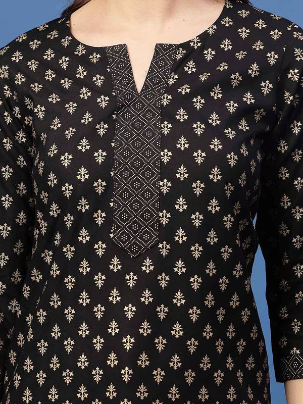 Women Floral Print Straight Kurta