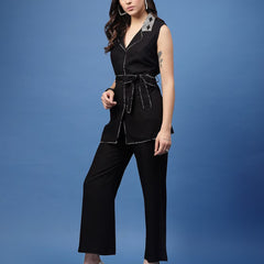 Women 2-Piece Co-Ord Set with Tie-Up Knot