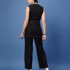 Women 2-Piece Co-Ord Set with Tie-Up Knot