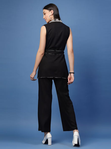 Women 2-Piece Co-Ord Set with Tie-Up Knot