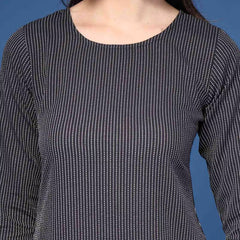 Women Striped Straight Kurta