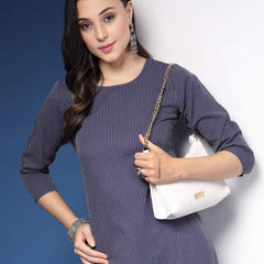 Women Striped Straight Kurta