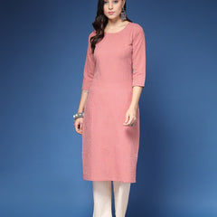 Women Striped Straight Kurta