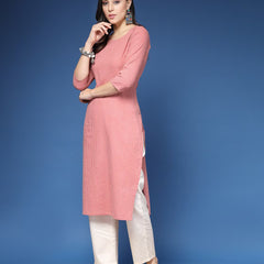 Women Striped Straight Kurta