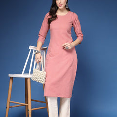Women Striped Straight Kurta