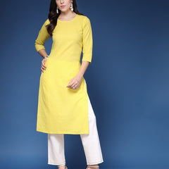 Women Striped Straight Kurta