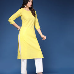 Women Striped Straight Kurta