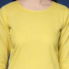 Women Striped Straight Kurta