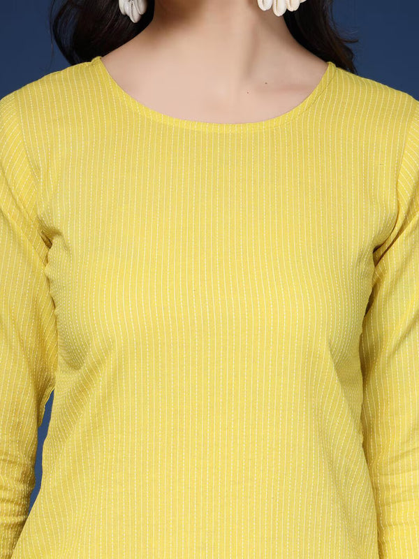 Women Striped Straight Kurta