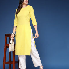 Women Striped Straight Kurta