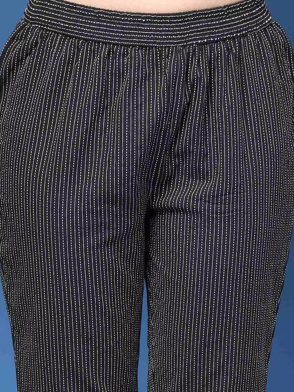 Women Striped 2-Piece Co-Ord Set