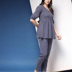 Women Striped 2-Piece Co-Ord Set