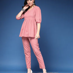 Women Striped 2-Piece Co-Ord Set