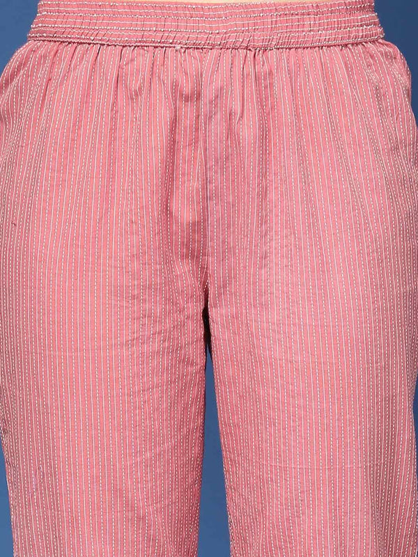 Women Striped 2-Piece Co-Ord Set