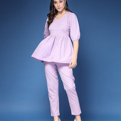 Women Striped 2-Piece Co-Ord Set