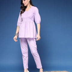 Women Striped 2-Piece Co-Ord Set
