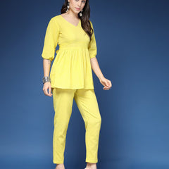 Women Striped 2-Piece Co-Ord Set