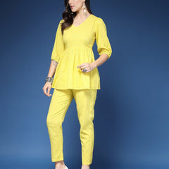 Women Striped 2-Piece Co-Ord Set