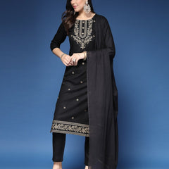 Embroidery Straight Kurta Set