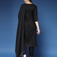 Embroidery Straight Kurta Set