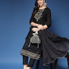 Embroidery Straight Kurta Set
