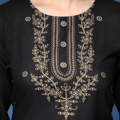 Embroidery Straight Kurta Set