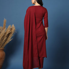 Embroidery Straight Kurta Set