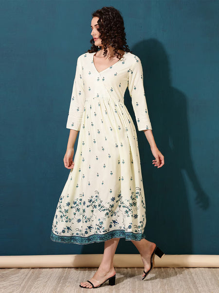 Women Floral Fit And Flare Dress