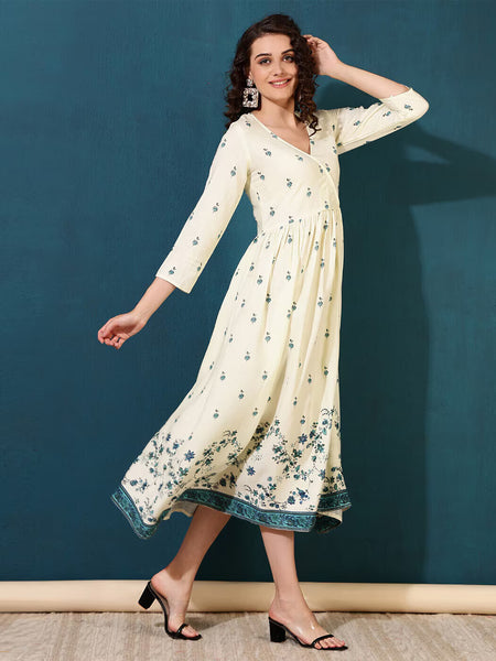 Women Floral Fit And Flare Dress
