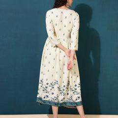 Women Floral Fit And Flare Dress