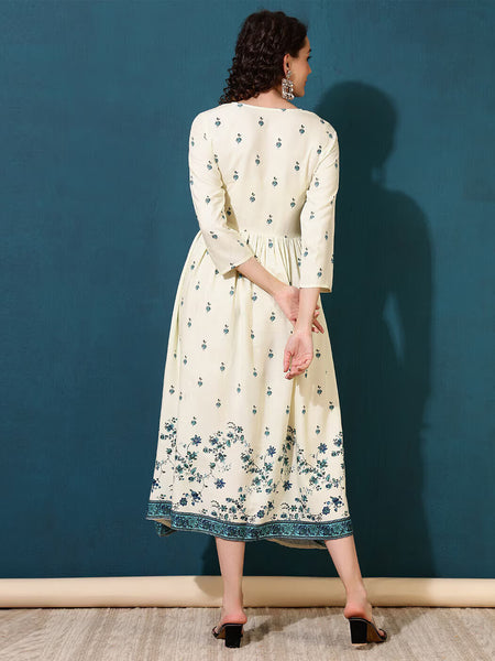 Women Floral Fit And Flare Dress