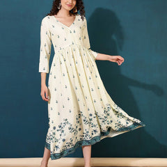 Women Floral Fit And Flare Dress