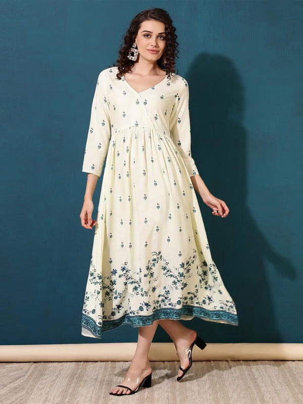 Women Floral Fit And Flare Dress