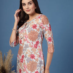 Women Floral Straight Kurta
