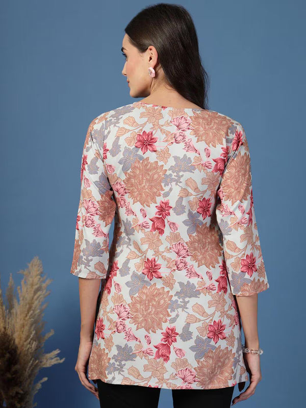 Women Floral Straight Kurta