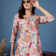 Women Floral Straight Kurta