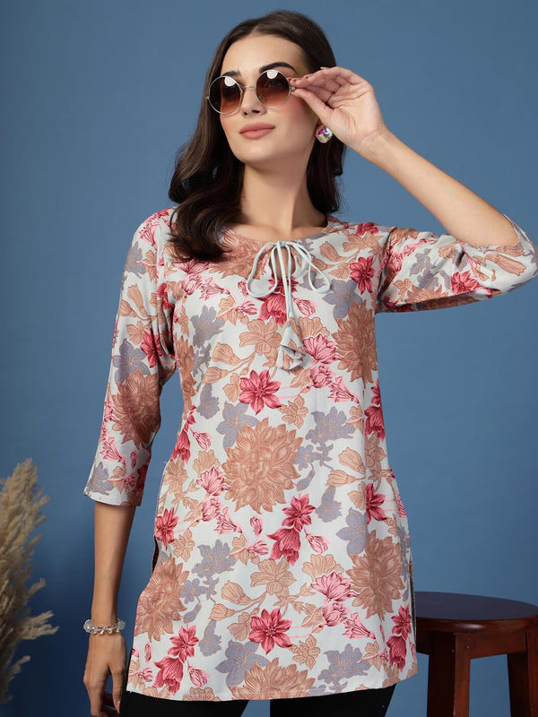 Women Floral Straight Kurta