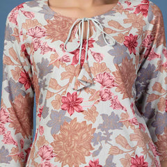 Women Floral Straight Kurta