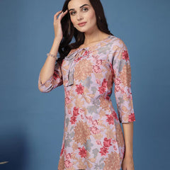 Women Floral Straight Kurta
