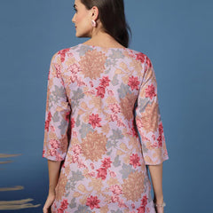 Women Floral Straight Kurta