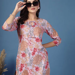 Women Floral Straight Kurta