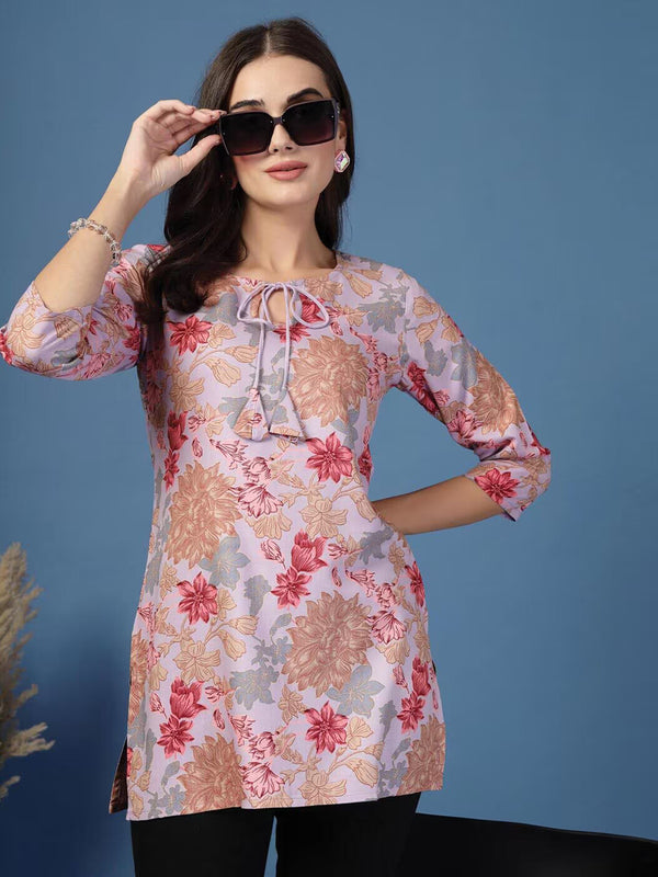 Women Floral Straight Kurta